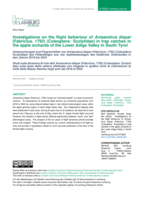 Investigations on the flight behaviour of Anisandrus dispar (FABRICIUS, 1792) (Coleoptera: Scolytidae) in trap catches in apple orchards