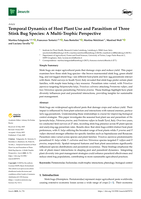 Temporal Dynamics of Host Plant Use and Parasitism of Three Stink Bug Species: A Multi-Trophic Perspective
