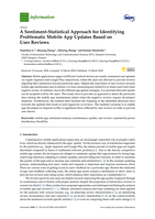 A Sentiment-Statistical Approach for Identifying Problematic Mobile App Updates Based on User Reviews