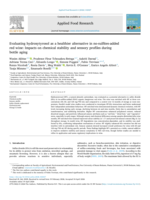 Evaluating Hydroxytyrosol as a Healthier Alternative in No-Sulfites-Added Red Wine: Impacts on Chemical Stability and Sensory Profiles During Bottle Aging