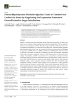 Protein Hydrolysates Modulate Quality Traits of Tomato Fruit Under Salt Stress by Regulating the Expression Patterns of Genes Related to Sugar Metabolism