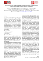 Characterization of the building stock in the mountain environment: correlations between natural context, building geometry and energy performance