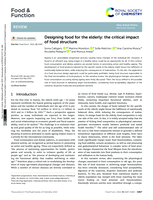Designing food for the elderly: the critical impact of food structure