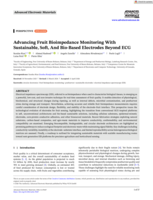 Advancing Fruit Bioimpedance Monitoring with Sustainable, Soft, and Bio-Based Electrodes Beyond ECG
