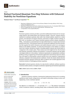 Robust Fractional Quantum Two-Step Schemes with Enhanced Stability for Nonlinear Equations