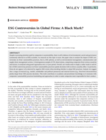 ESG controversies in global firms: A black mark?