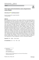 Stock returns and environmental, social, and governance scores of banks
