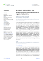 AI-based methods for the assessment of DNA damage and repair mechanisms