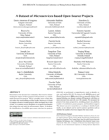 A Dataset of Microservices-based Open-Source Projects