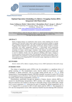 Optimal Operation Scheduling of a Battery Swapping Station (BSS) Integrated with Photovoltaic