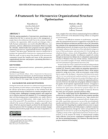 A Framework for Microservice Organizational Structure Optimization