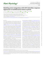 Modeling omics integration with HIVE identifies response signatures to multifactorial stress in plants