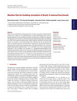 Weather files for building simulation in Brazil: A national benchmark