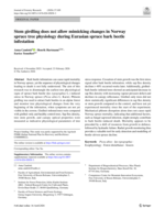 Stem girdling does not allow mimicking changes in Norway spruce tree physiology during Eurasian spruce bark beetle infestation