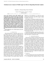 Sentiment-aware Analysis of Mobile Apps User Reviews Regarding Particular Updates