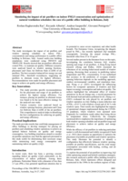 Simulating the impact of air purifiers on indoor PM2.5 concentration and optimization of natural ventilation schedules: the case of a public office building in Bolzano, Italy