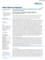 Downscaling daily discharge to sub-daily scales for alpine glacierized catchments