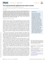The macroeconomic spillovers from space activity