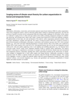 Scoping review of climate-smart forestry for carbon sequestration in boreal and temperate forests