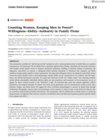 Counting Women, Keeping Men in Power? Willingness-Ability-Authority in Family Firms