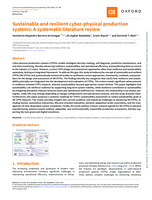 Sustainable and Resilient Cyber-Physical Production Systems: A Systematic Literature Review