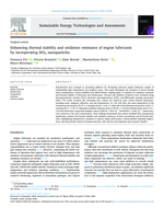 Enhancing thermal stability and oxidation resistance of engine lubricants by incorporating SiO2 nanoparticles