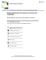 Mapping Generative AI Research in Tourism and Hospitality