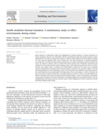 Smells modulate thermal sensation: A multisensory study in office environments during winter