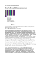 Ines Heiser, Jana Mikota, Andy Sudermann, Interkulturalität neu entdecken: Fachwissenschaftliche und fachdidaktische Perspektiven auf Kinder- und Jugendliteratur, Weinheim/Basel, Beltz Juventa 2024 [Rezension]