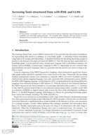 Accessing Semistructured Data with KGs and LLMs