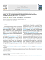 Temporary higher education mobility and reimagination of rural areas: Insights into the motivations and expectations of students and hosts in the UNITA Rural Mobility Program in Italy and Spain