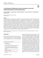 Is seed dispersal a bottleneck for passive restoration in semi-arid Pampean grasslands? A seed-trap experiment