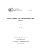 Data-Driven Models for Large-Scale, High-Resolution Climate  Applications