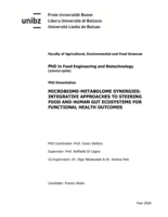 Microbiome-metabolome synergies: integrative approaches to steering food and human gut ecosystems for functional health outcomes
