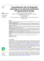 Unpacking the role of integrated reporting as an internal mechanism of organisational change