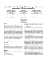 EmoRainbow: How Can Phygital Artefacts Support Emotional Regulation in Disaster Preparedness?