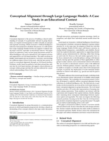 Conceptual Alignment through Large Language Models: A Case Study in an Educational Context