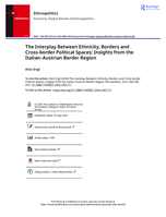 The Interplay Between Ethnicity, Borders and Cross-border Political Spaces: Insights from the Italian–Austrian Border Region