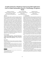 Graphical Interface Model for Empowering Web Application Users to Make Sustainable Choices: A Technology Acceptance Study