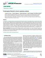 Cerebrospinal fluid pH in chronic respiratory acidosis