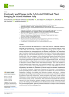 Continuity and Change in the Arbëreshë Wild Food Plant Foraging in Inland Southern Italy