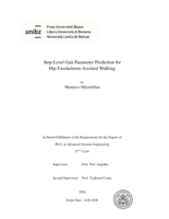 Step-Level Gait Parameter Prediction for Hip Exoskeleton-Assisted Walking