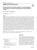 Extreme flood events and riparian vegetation: Current knowledge and research gaps across mountain and temperate rivers with emphasis on the Alps