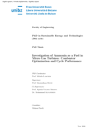Investigation of Ammonia as a Fuel in Micro Gas Turbines: Combustor Optimization and Cycle Performance