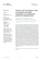 Farmers' and non-farmers' views on European soil health challenges and management practices at regional scale