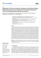 Integration of Circular Systemic Solutions for Wood and Plastic Waste Valorisation in the Production of Insulation Materials: An Environmental/Sustainability Assessment