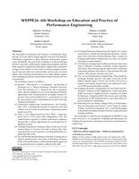 WEPPE26: 6th Workshop on Education and Practice of Performance Engineering