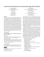 Advanced Visual Interfaces for Cultural Heritage (AVI-CH) 2026