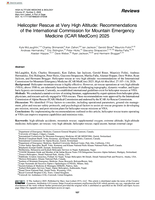 Helicopter Rescue at Very High Altitude: Recommendations of the International Commission for Mountain Emergency Medicine (ICAR MedCom) 2025