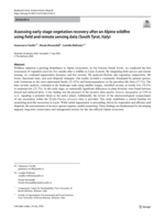 Assessing early-stage vegetation recovery after an Alpine wildfire using field and remote sensing data (South Tyrol, Italy)